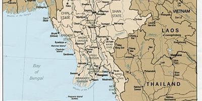 Yangon მიანმარი რუკა